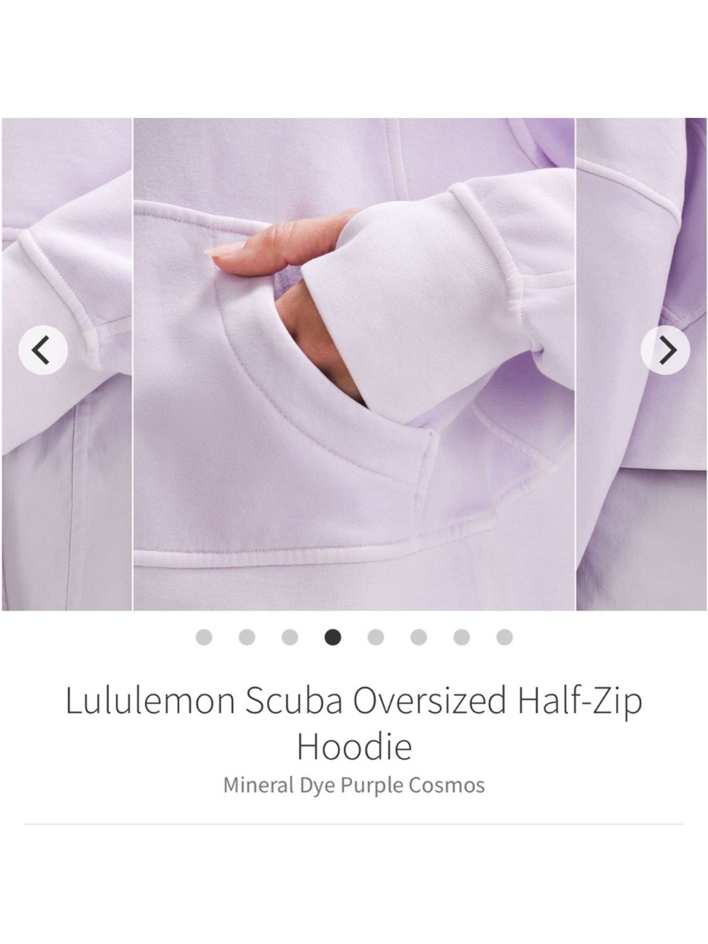 Lululemon Scuba Oversized Half-Zip Hoodie Mineral Dye Purple
Cosmos Sz M/L - Picture 4 of 13